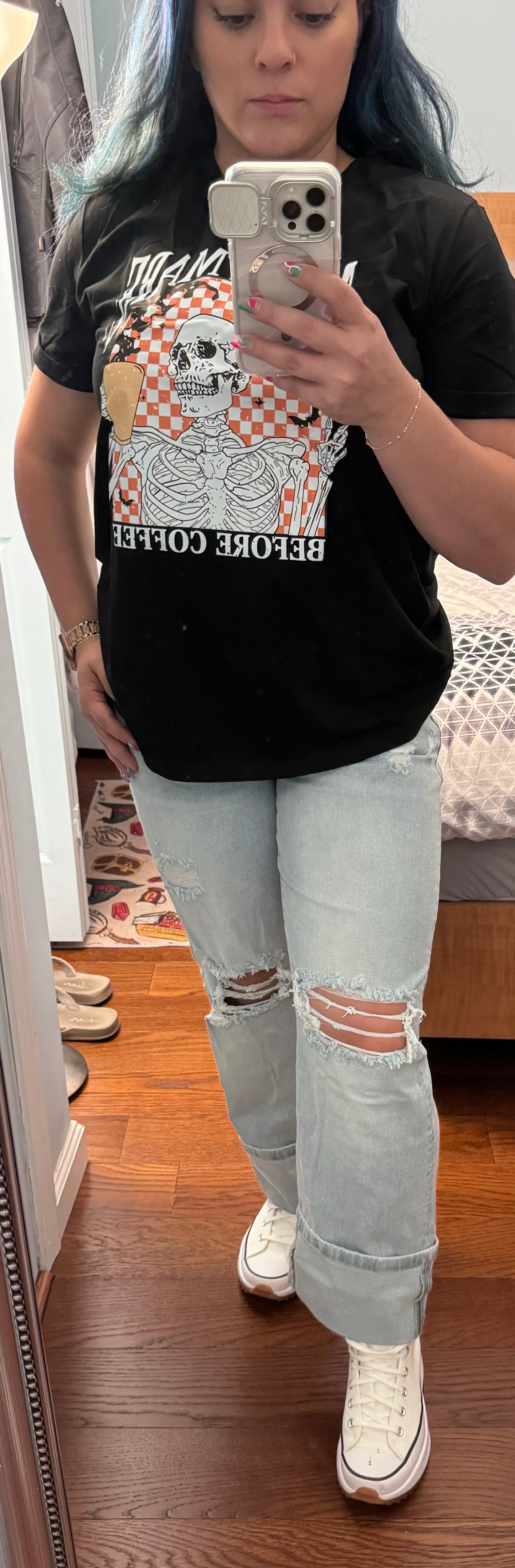 Light Wash Blue Flare Jeans