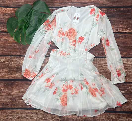 Long Sleeve Floral Dress