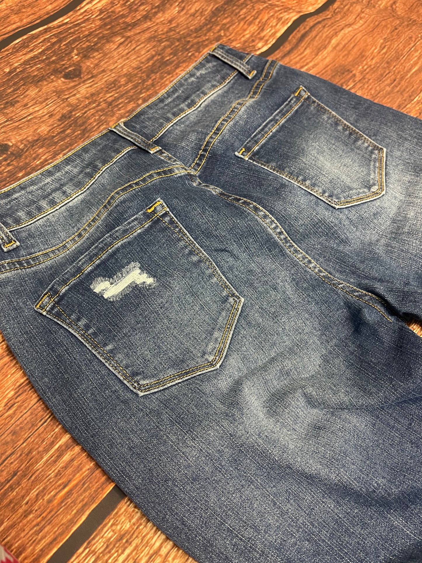 Blue High Waist Skinny Jeans