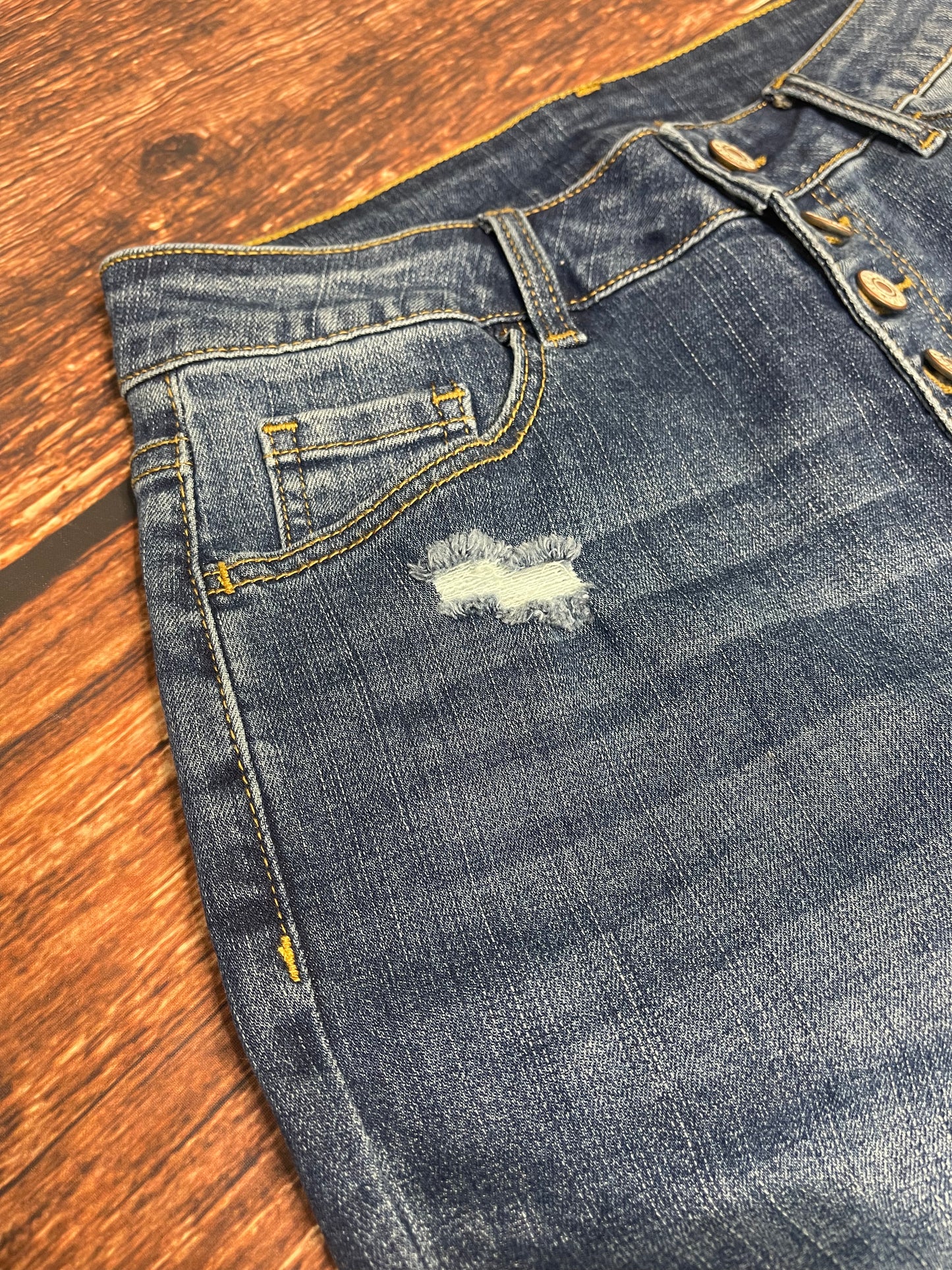 Blue High Waist Skinny Jeans