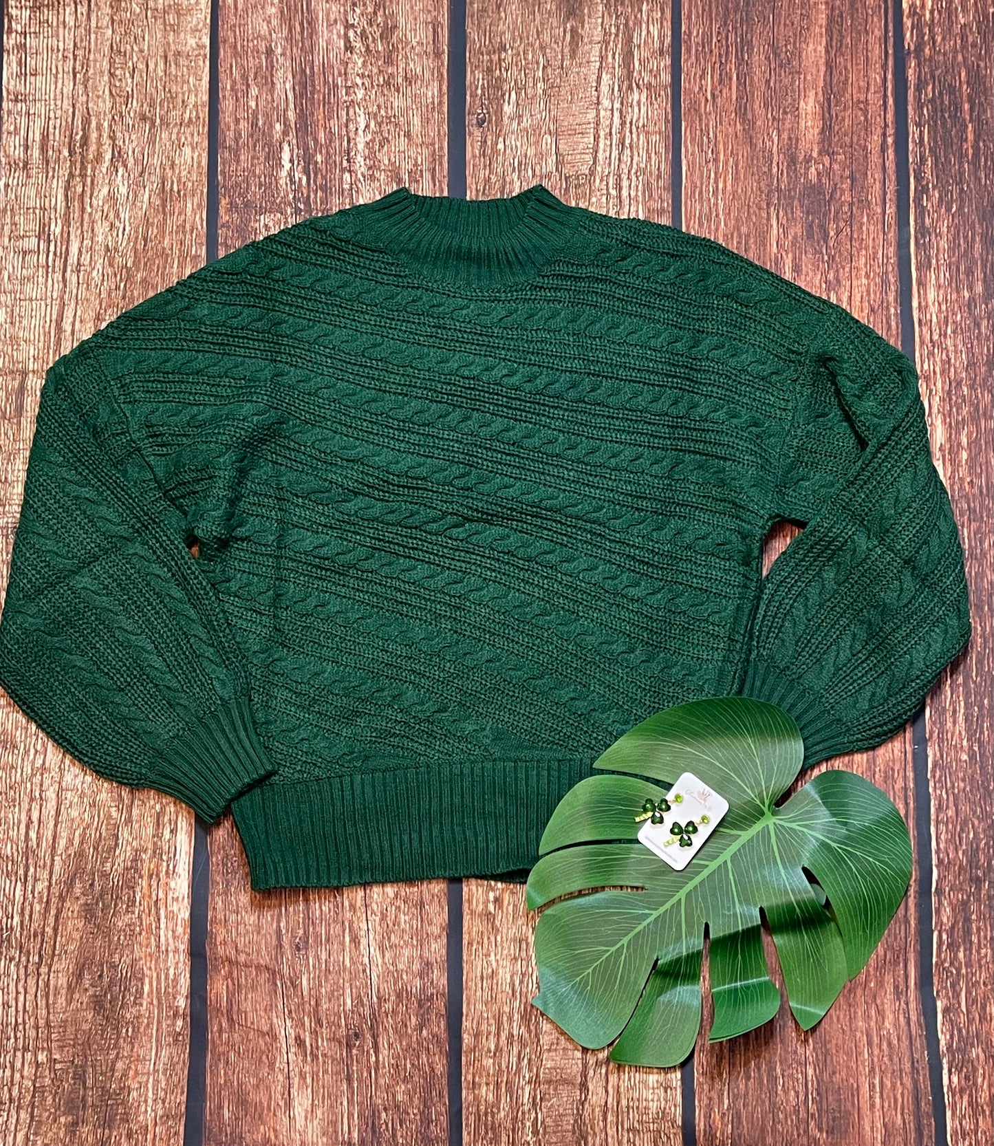 Green Knit Sweater