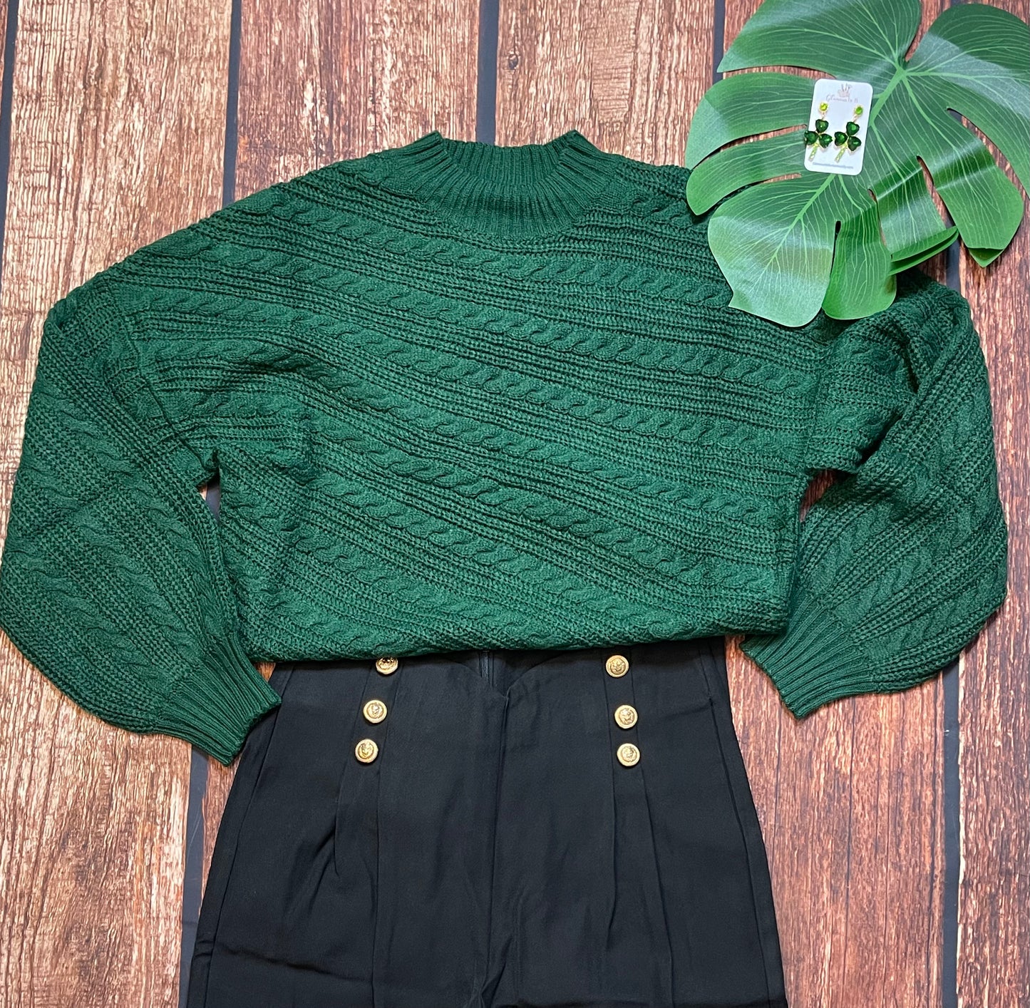 Green Knit Sweater