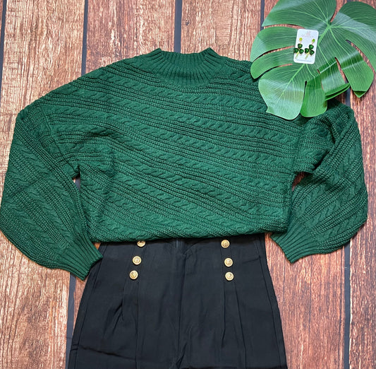 Green Knit Sweater