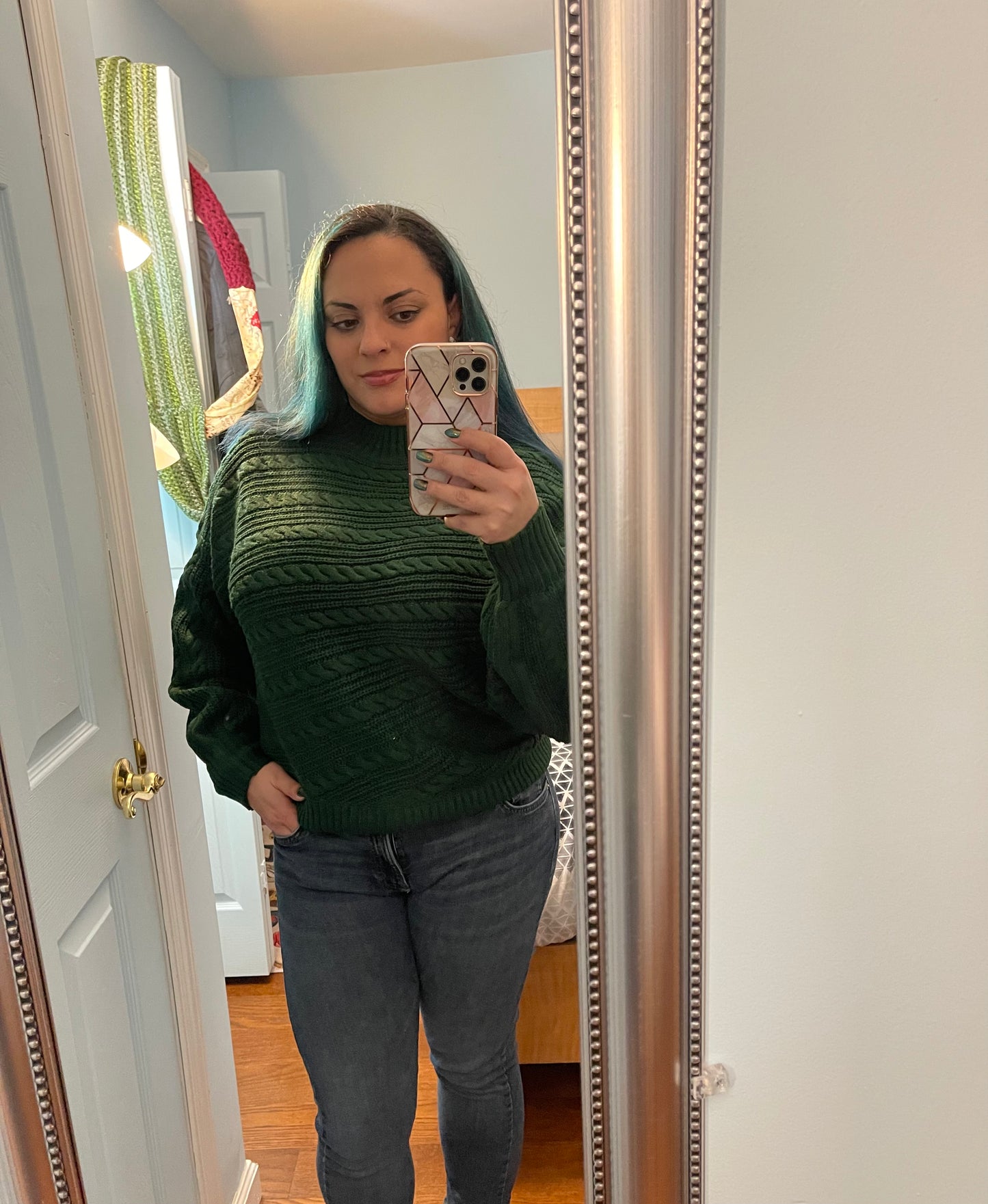 Green Knit Sweater