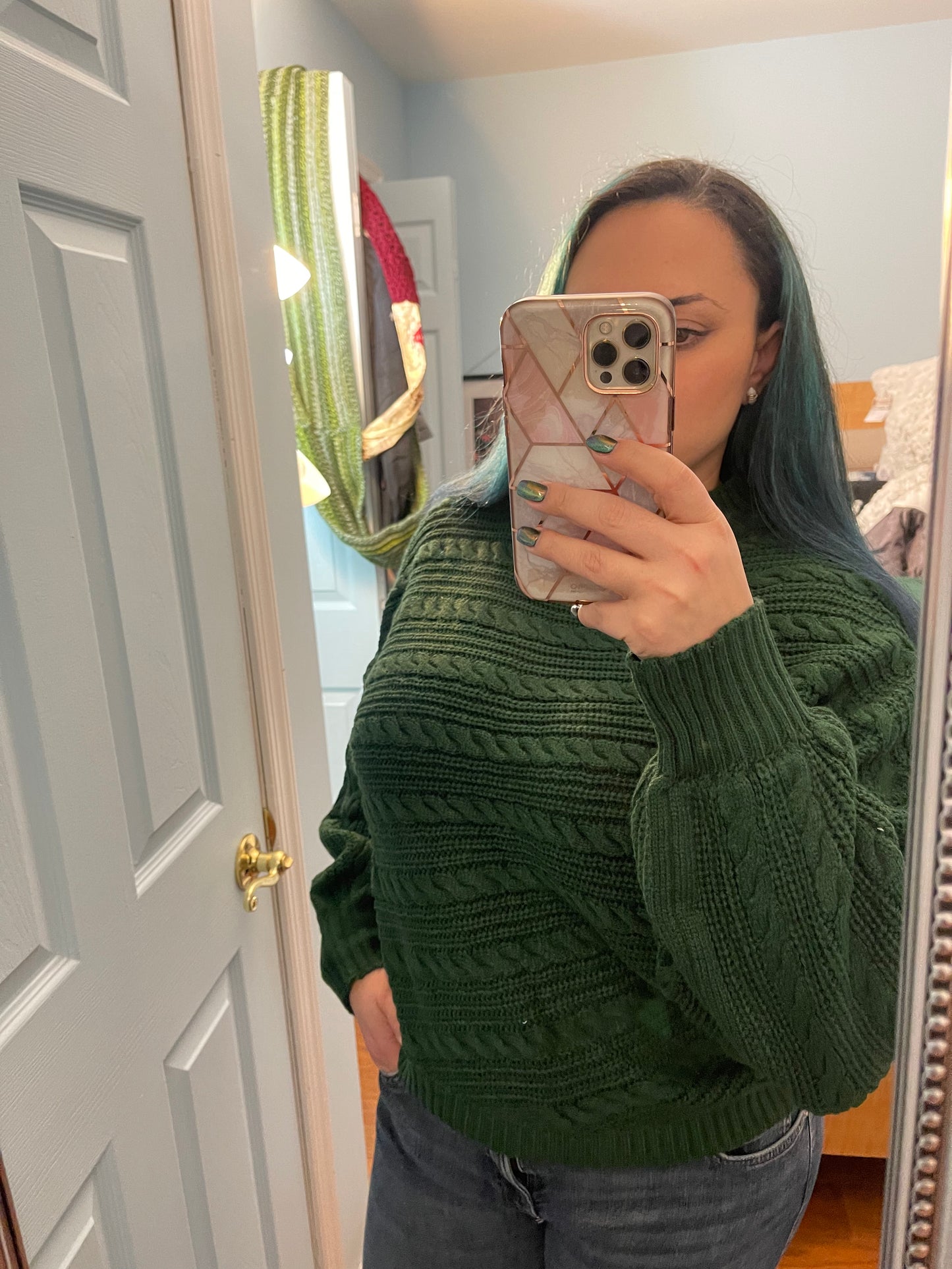 Green Knit Sweater