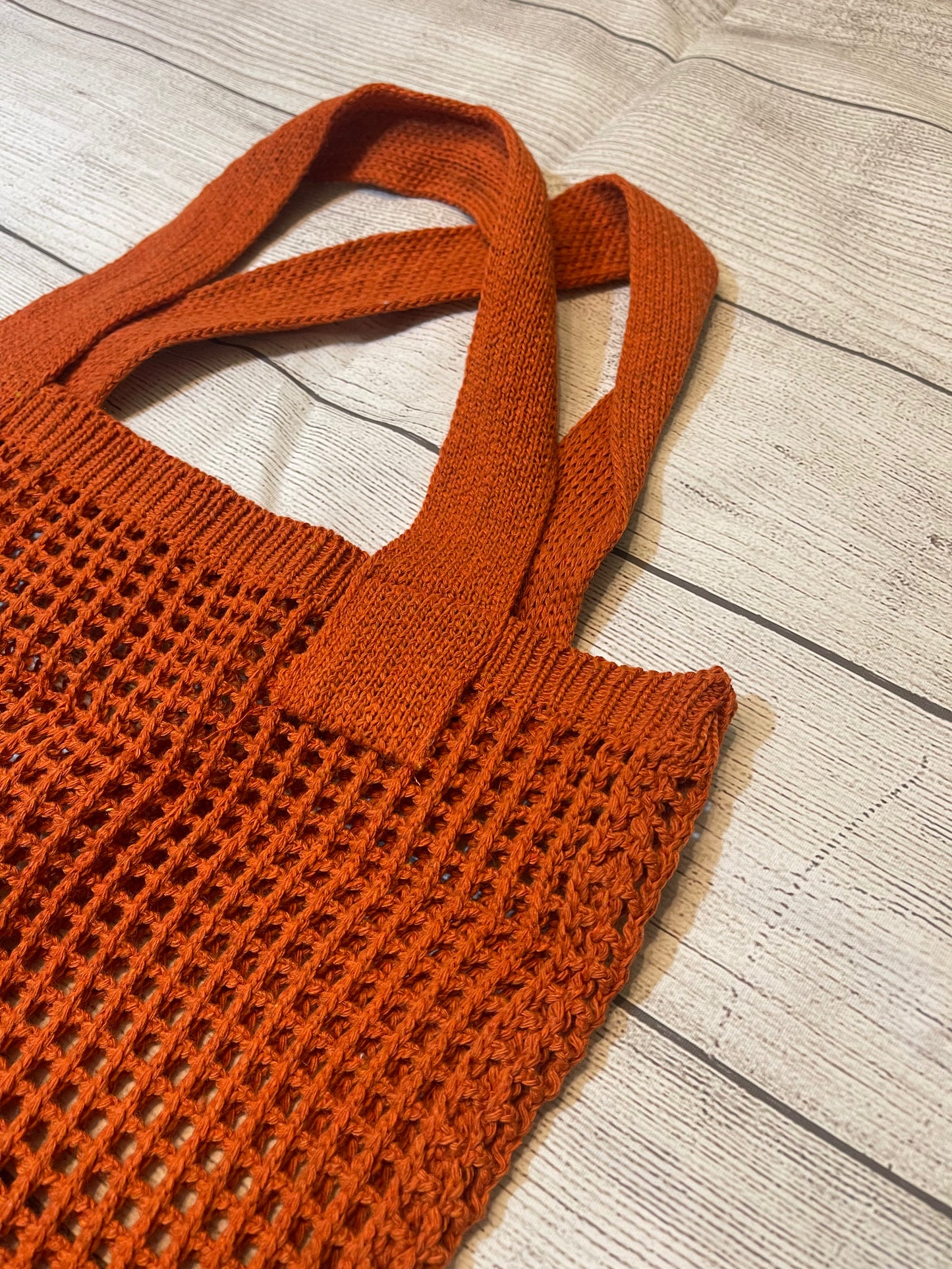 Knit Crochet Tote Bag