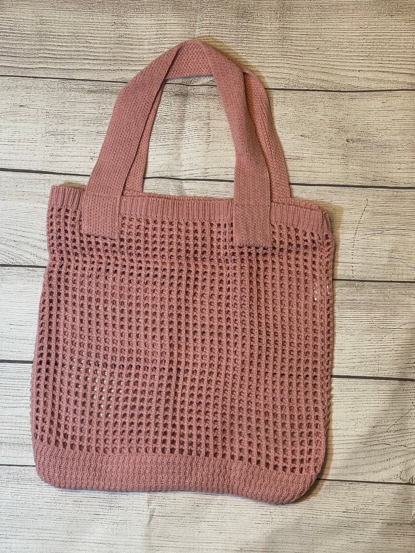 Knit Crochet Tote Bag