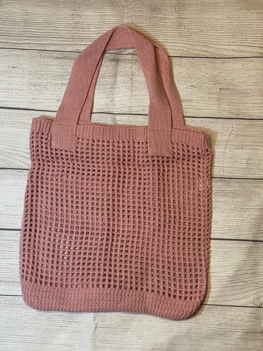 Knit Crochet Tote Bag