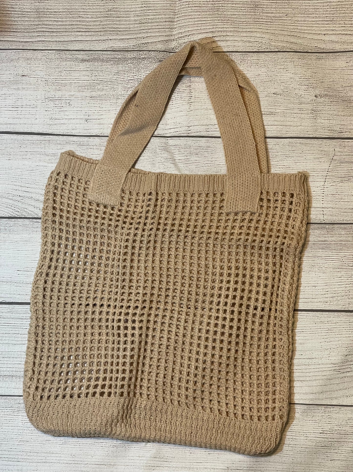 Knit Crochet Tote Bag
