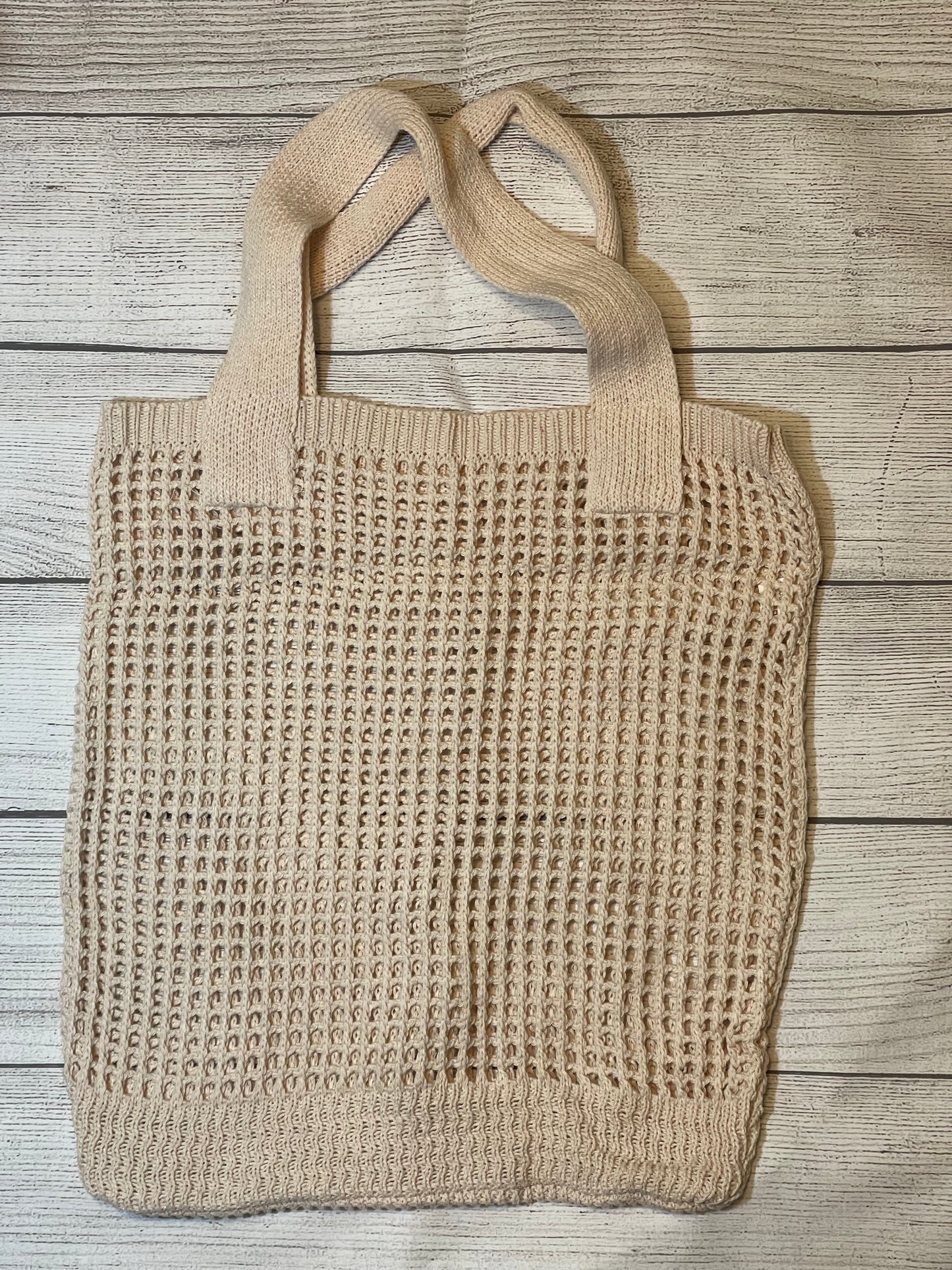 Knit Crochet Tote Bag