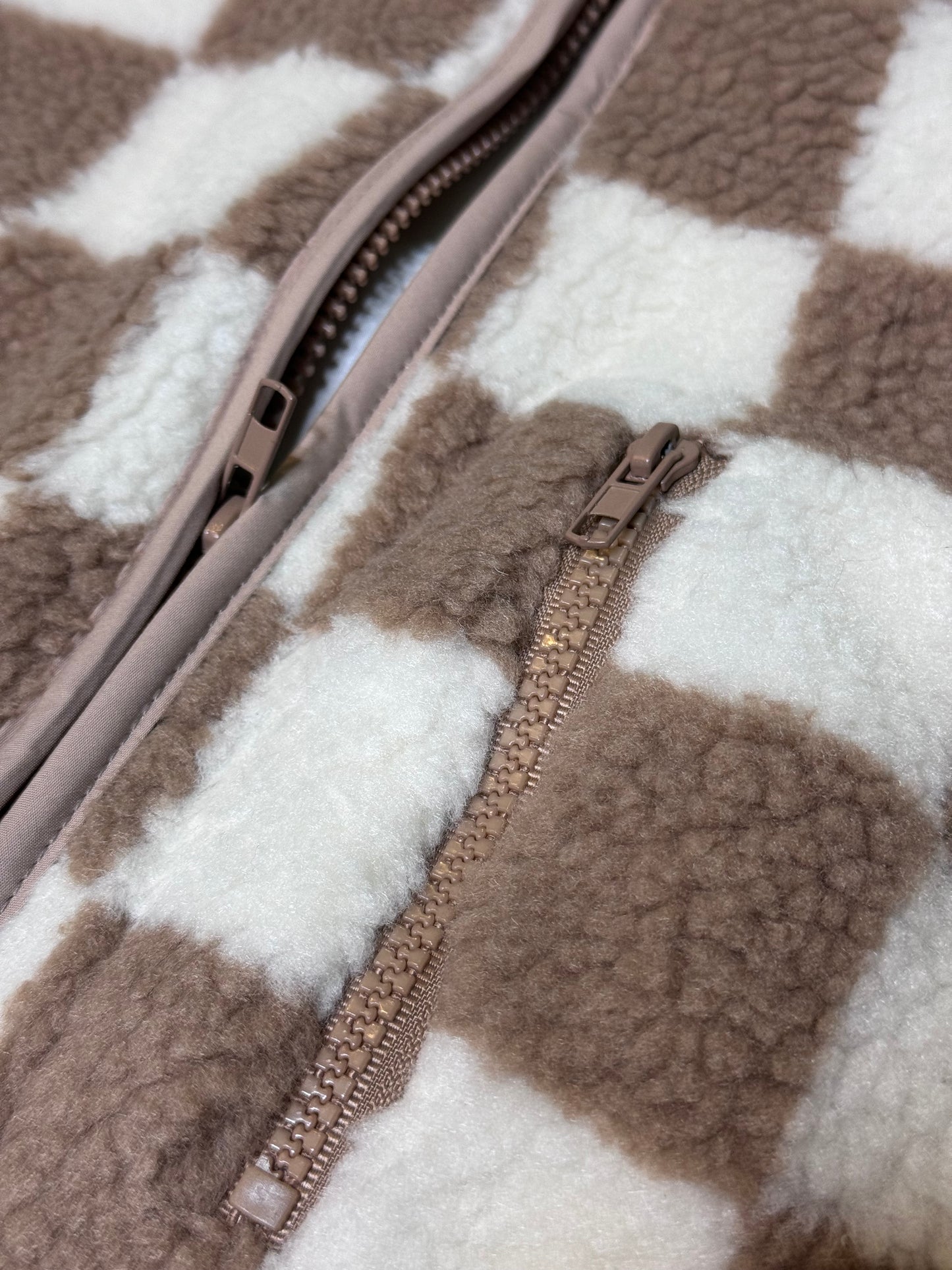 Khaki Checkered Vest