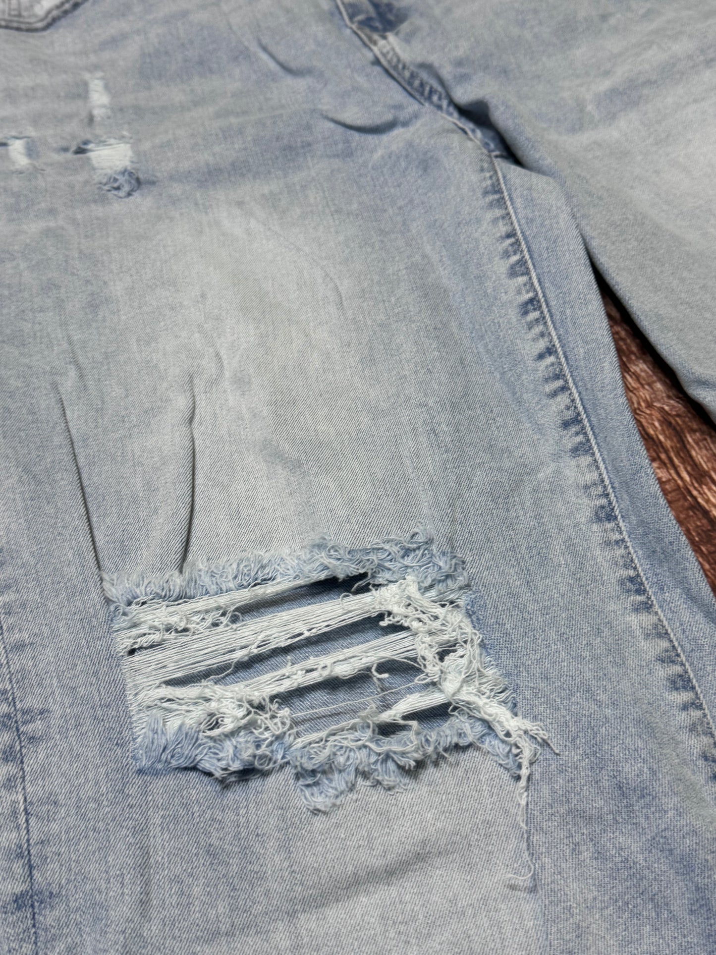 Light Wash Blue Flare Jeans