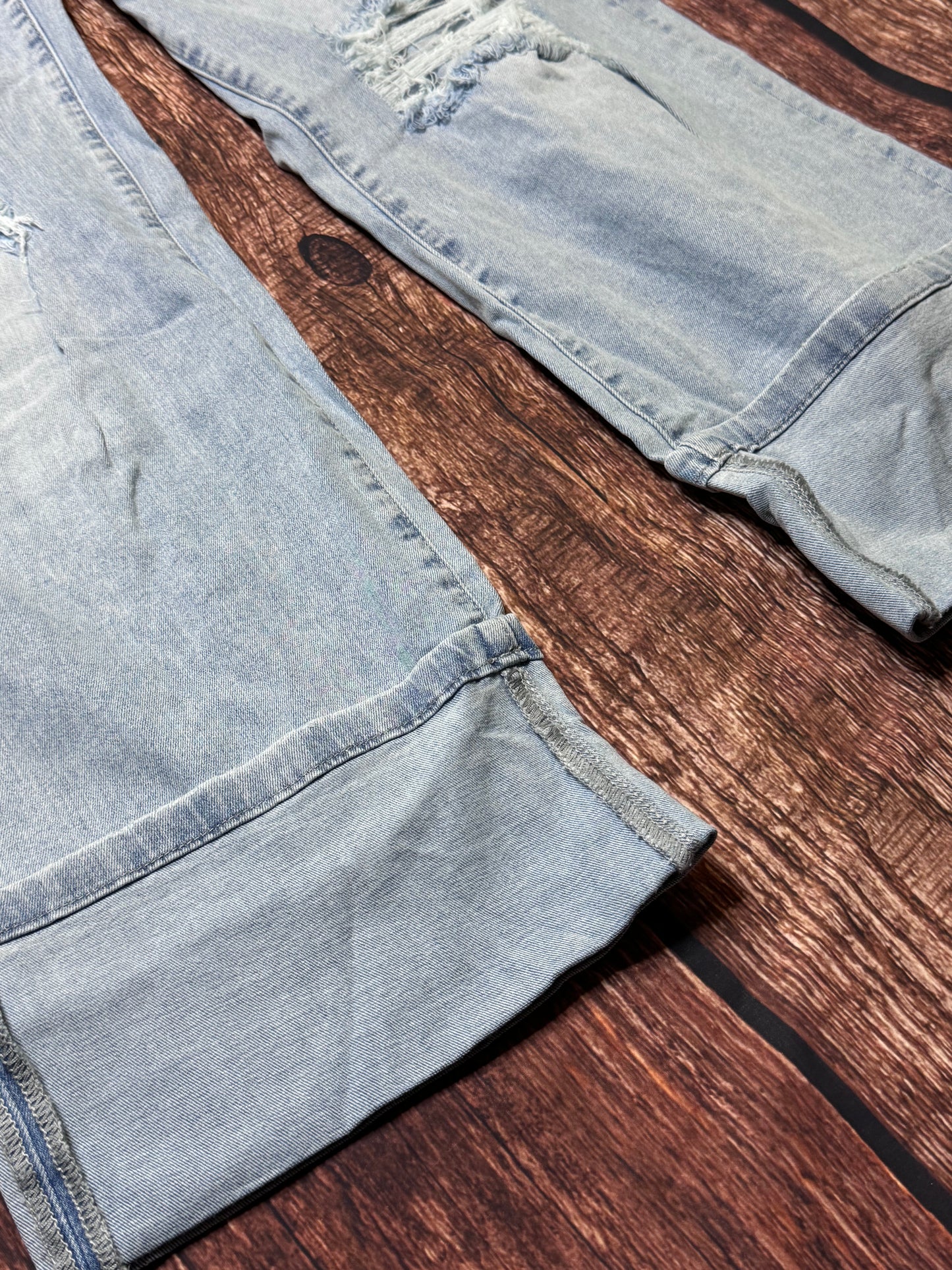 Light Wash Blue Flare Jeans