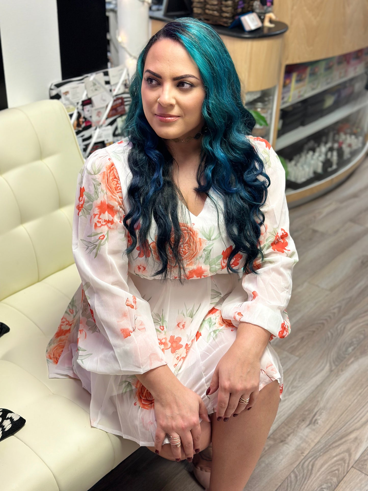 Long Sleeve Floral Dress