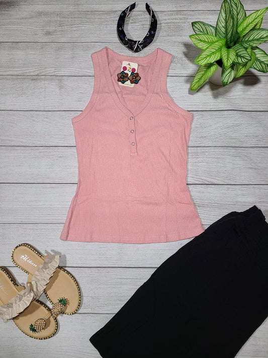 Newport Ribbed Tank Top