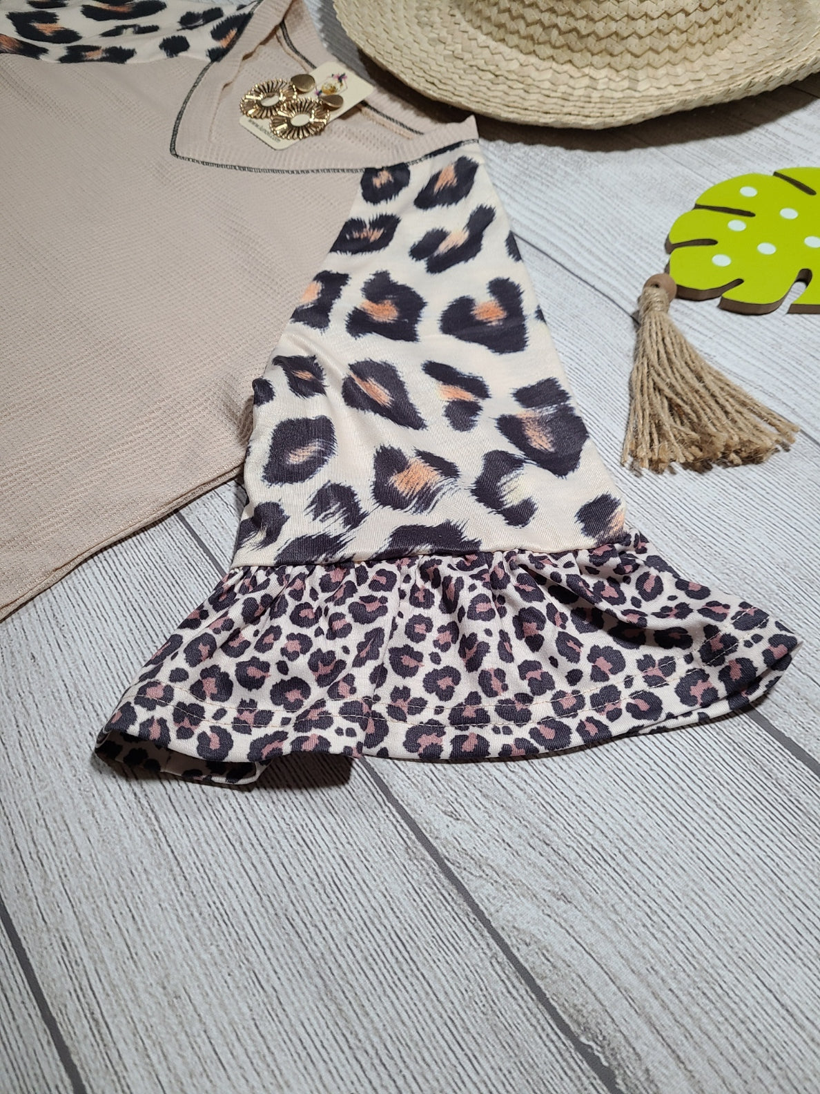 Serengeti Leopard Waffle Knit Top